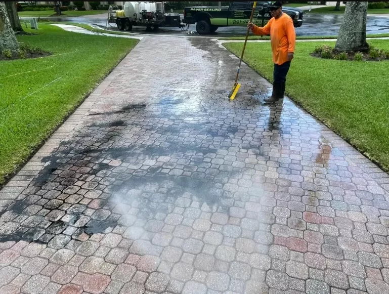 paver sealing in Boca Raton FL